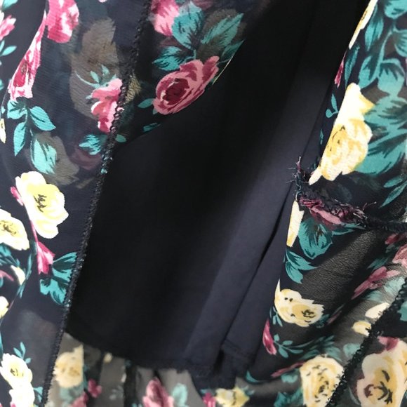 🟡SOLD🟡Rue21 Floral High Low Dress with Bow - Picture 7 of 7